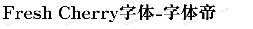 Fresh Cherry字体字体转换